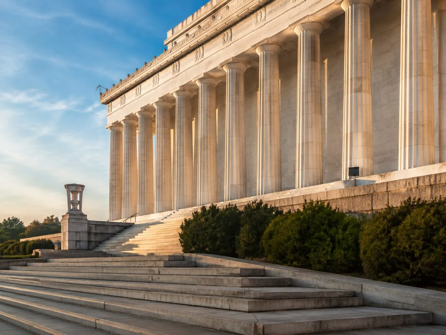 Das Lincoln Memorial am Westende der National Mall